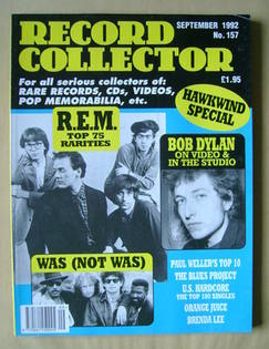 Record Collector - R.E.M. cover (September 1992 - Issue 157)