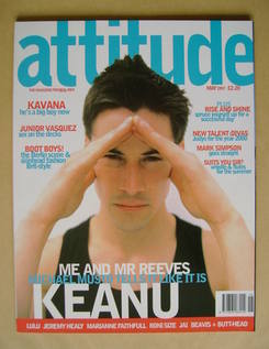 <!--1997-05-->Attitude magazine - Keanu Reeves cover (May 1997 - Issue 37)