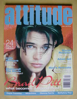 <!--1995-04-->Attitude magazine - Brad Pitt cover (April 1995 - Issue 12)