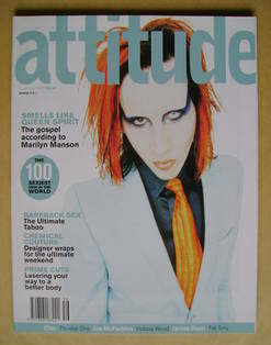 Attitude magazine - Marilyn Manson cover (December 1998 - Issue 56)