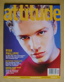 Attitude magazine - Ryan Phillippe cover (February 1999 - Issue 58)