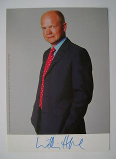 William Hague autograph