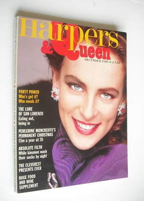 British Harpers & Queen magazine - December 1986