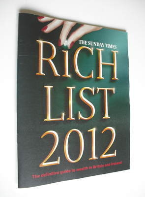 <!--2012-->The Sunday Times Rich List 2012 magazine