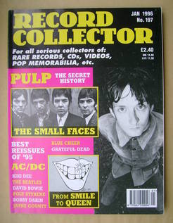 Record Collector - Jarvis Cocker cover (January 1996 - Issue 197)