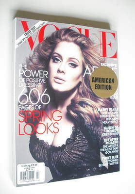 US Vogue magazine - March 2012 - Adele cover