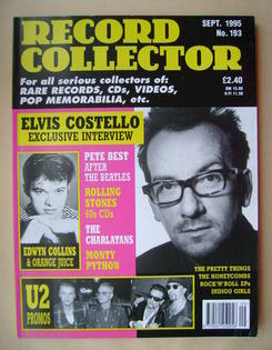 Record Collector - Elvis Costello cover (September 1995 - Issue 193)