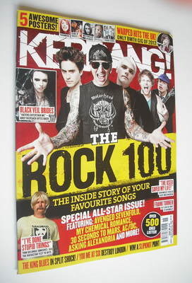 Kerrang magazine - The Rock 100 cover (14 April 2012 - Issue 1410)