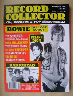 Record Collector - David Bowie cover (November 1996 - Issue 207)