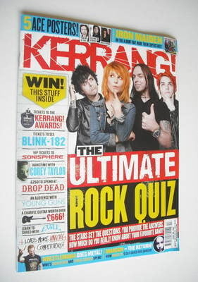 Kerrang magazine - The Ultimate Rock Quiz cover (31 March 2012 - Issue 1408)