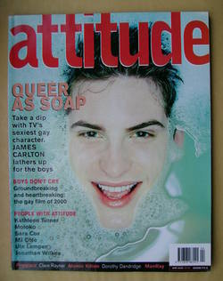 <!--2000-04-->Attitude magazine - James Carlton cover (April 2000 - Issue 7