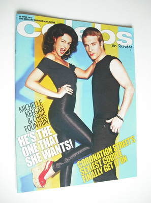 Celebs magazine - Michelle Keegan and Chris Fountain cover (8 April 2012)