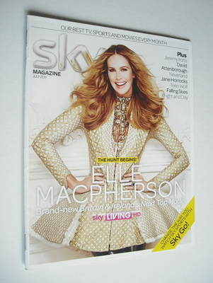 Sky TV magazine - July 2011 - Elle Macpherson cover