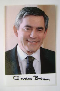Gordon Brown autograph