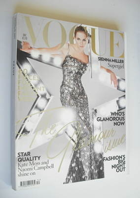 British Vogue magazine - December 2007 - Sienna Miller cover