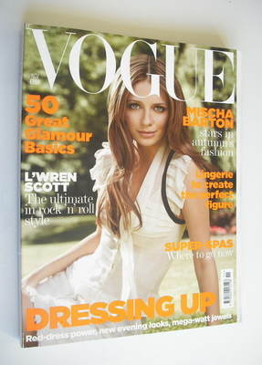 British Vogue magazine - November 2006 - Mischa Barton cover