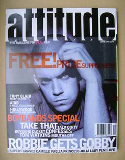 <!--1995-06-->Attitude magazine - Robbie Williams cover (June 1995 - Issue 