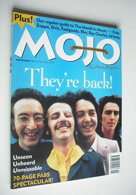 <!--1995-11-->MOJO magazine - The Beatles cover (November 1995 - Issue 24 (