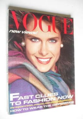 British Vogue magazine - November 1983 (Vintage Issue)