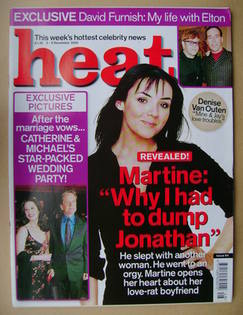 <!--2000-12-02-->Heat magazine - Martine McCutcheon cover (2-8 December 200