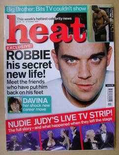 <!--2000-10-21-->Heat magazine - Robbie Williams cover (21-27 October 2000 