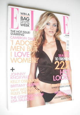 British Elle magazine - February 2003 - Cameron Diaz cover