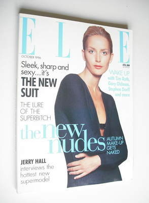 British Elle magazine - October 1996 - Georgina Grenville cover
