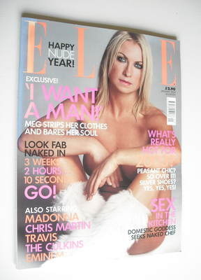 <!--2003-01-->British Elle magazine - January 2003 - Meg Mathews cover