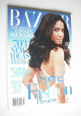 Harper's Bazaar magazine - February 2006 - Salma Hayek cover