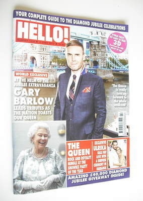 Hello! magazine - Gary Barlow cover (5 June 2012 - Issue 1228)