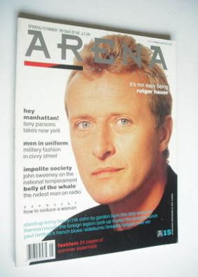 <!--1989-04-->Arena magazine - Spring/Summer 1989 - Rutger Hauer cover