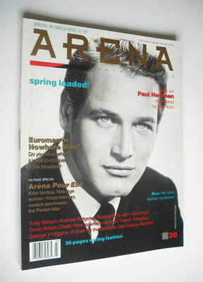 Arena magazine - Spring 1990 - Paul Newman cover