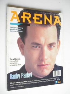 <!--1990-08-->Arena magazine - Summer 1990 - Tom Hanks cover