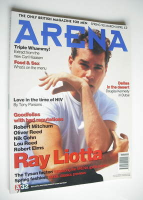 <!--1992-04-->Arena magazine - Spring 1992 - Ray Liotta cover