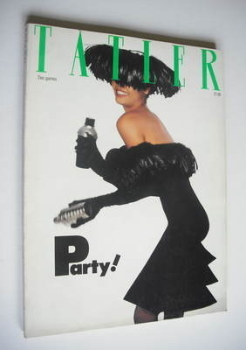 Tatler magazine - December 1987/January 1988 - Talisa Soto cover