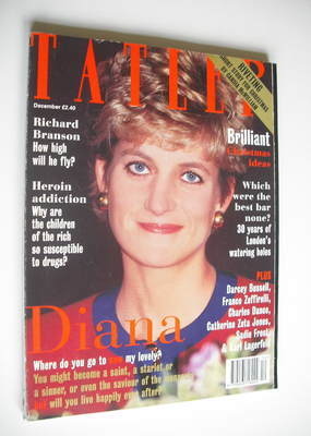 Tatler magazine - December 1994 - Princess Diana cover