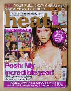 Heat magazine - Victoria Beckham cover (23 December 2000-5 January 2001 - Issue 97)