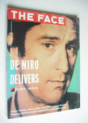 The Face magazine - Robert De Niro cover (December 1987 - Issue 92)