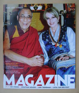 The Times magazine - The Dalai Lama and Joanna Lumley cover (15 May 2004)