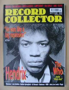 Record Collector - Jimi Hendrix cover (July 2001 - Issue 263)