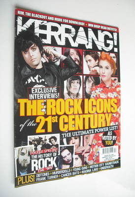 Kerrang magazine - The Rock Icons of the 21st Century cover (27 March 2010 - Issue 1305)