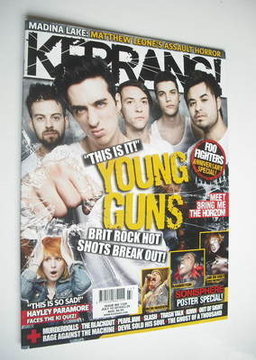 Kerrang magazine - Young Guns cover (10 July 2010 - Issue 1320)