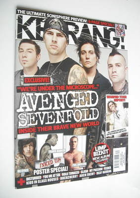 Kerrang magazine - Avenged Sevenfold cover (31 July 2010 - Issue 1323)