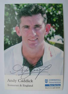 Andy Caddick autograph