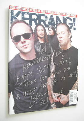 <!--2011-06-04-->Kerrang magazine - Metallica cover (4 June 2011 - Issue 13