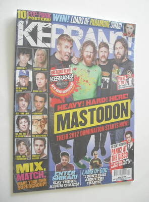 Kerrang magazine - Mastodon cover (28 January 2012 - Issue 1399)
