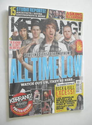 Kerrang magazine - All Time Low cover (14 January 2012 - Issue 1397)