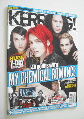 Kerrang magazine - My Chemical Romance cover (20 November 2010 - Issue 1339)