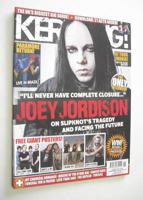Kerrang magazine - Joey Jordison cover (26 February 2011 - Issue 1352)