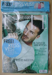 British Elle magazine - July 2012 - David Beckham cover (Cover 1 of 2)